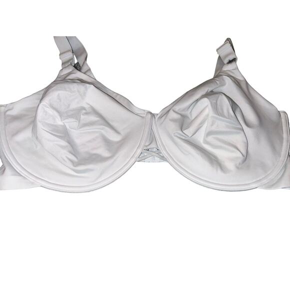 Vanity Fair 76571 White Brilliance Back Smoothing Underwire Bra Sz 44DDD - Picture 5 of 5